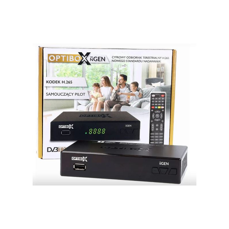 Receptor TDT HD OPTIBOX H265 EURO + HDMI + GRABADOR